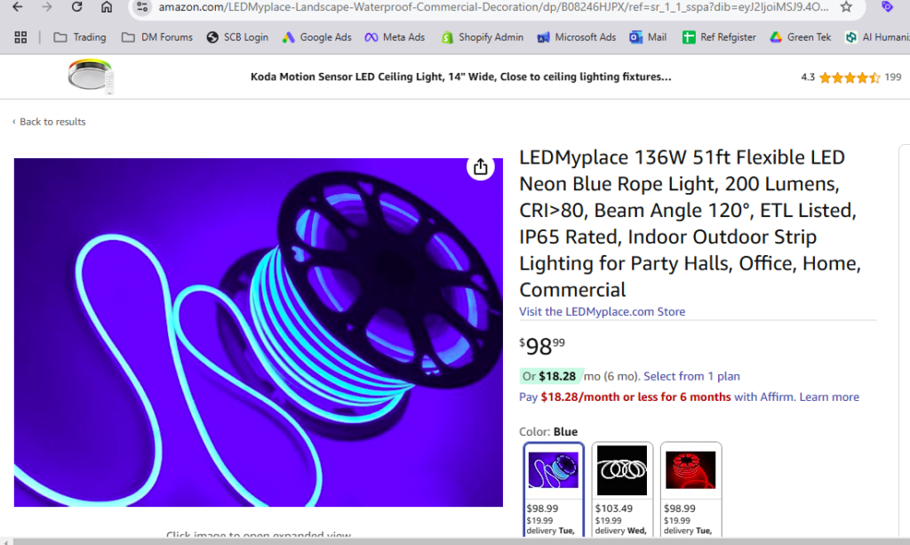 Blue Led Lights
