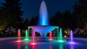 LED Color Changing Ring Lights for Fountains Outdoor